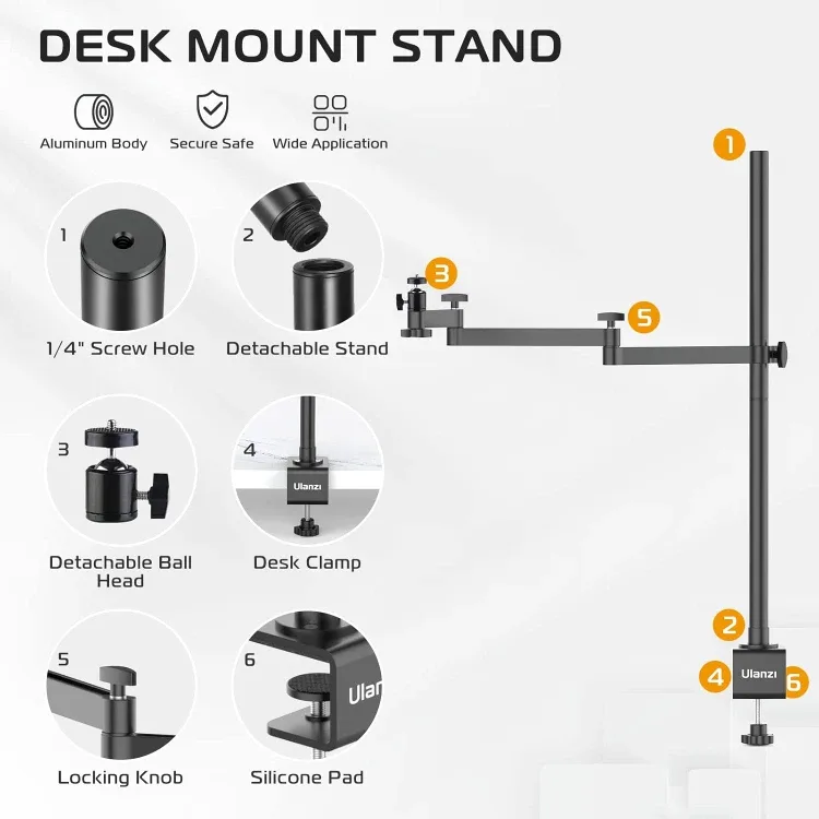Desk Mount Stand - New in Box image indicator(2)