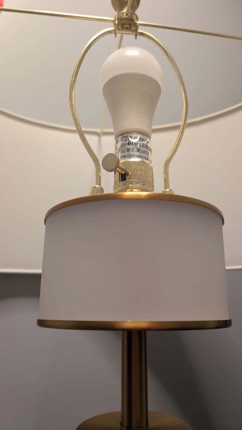 Gold Tripod Floor Lamp, 66" Height - photo 3