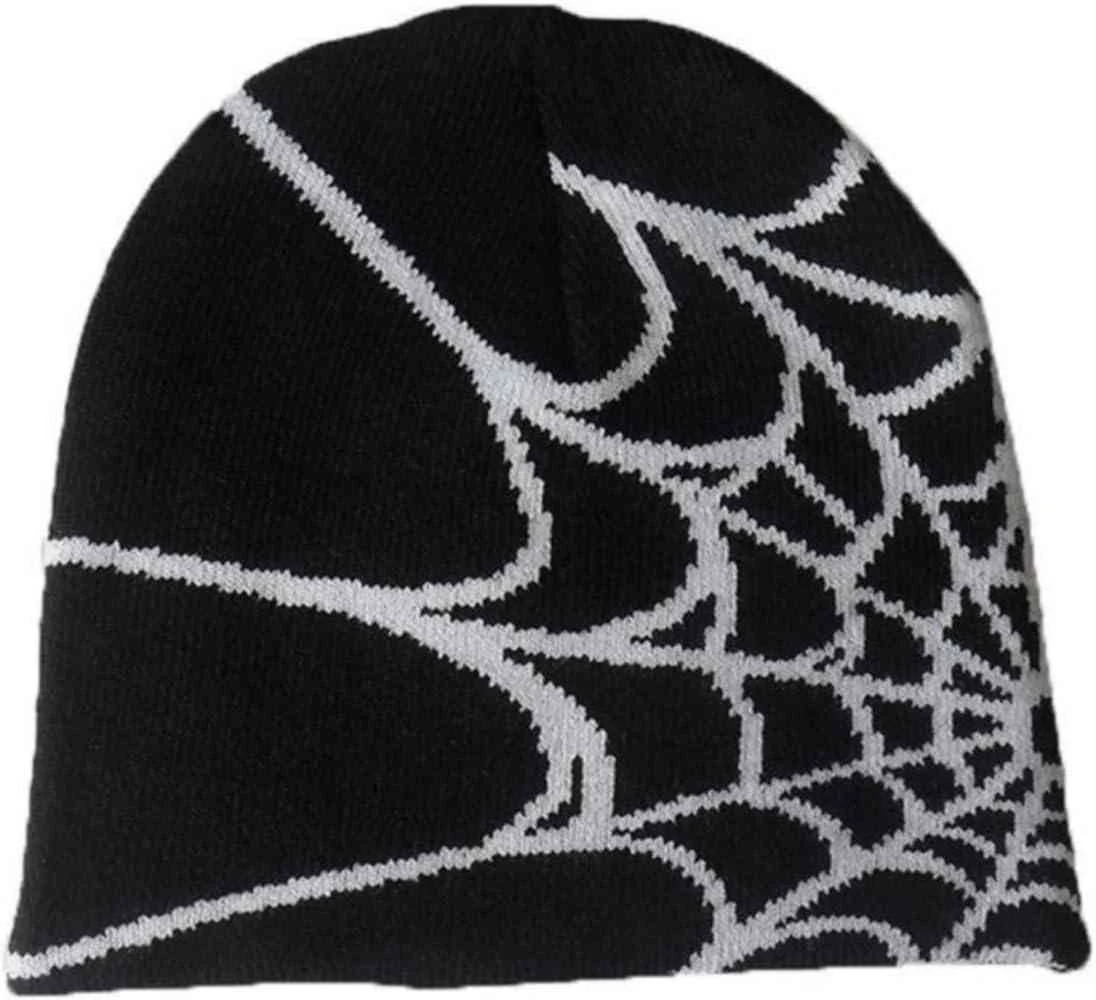 Spiderweb Beanie - Black & White
