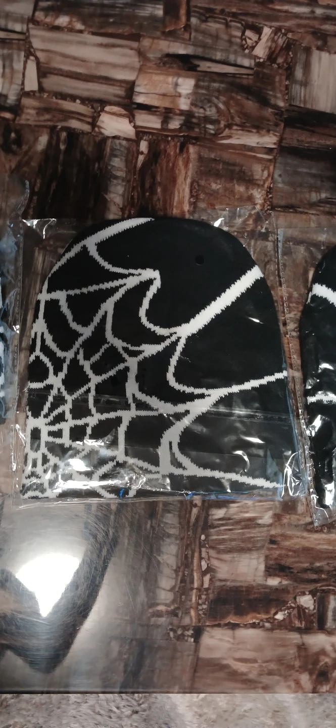 Spiderweb Beanie - Black & White - photo 2
