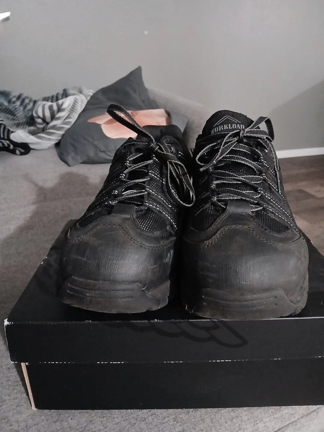 Workload Carbontek Black Work Shoes