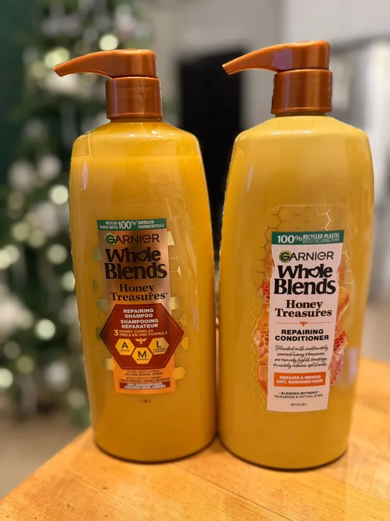 Garnier Whole Blends Honey Shampoo & Conditioner #cleanout