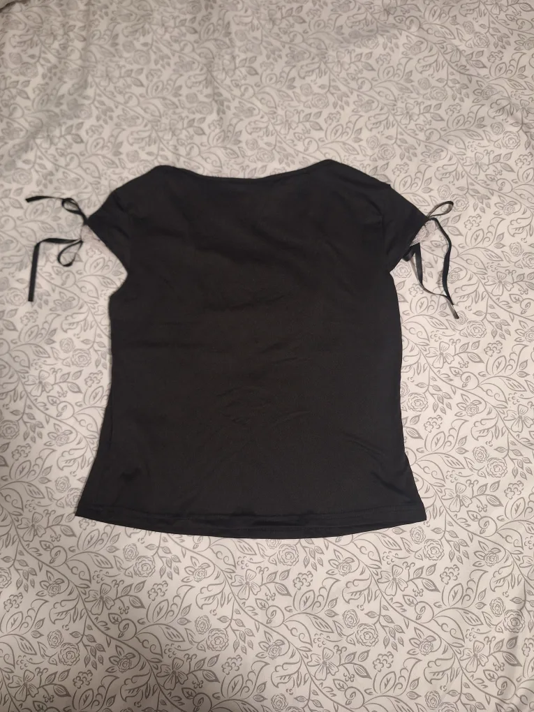 Black Top with Lace Detail image indicator(2)
