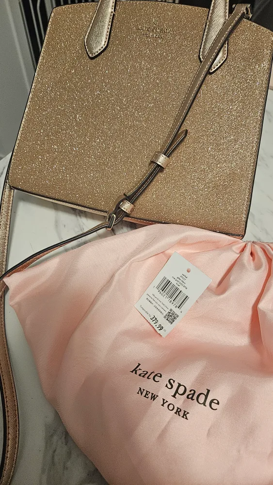 Kate Spade Rose Gold Glitter Purse image indicator(3)