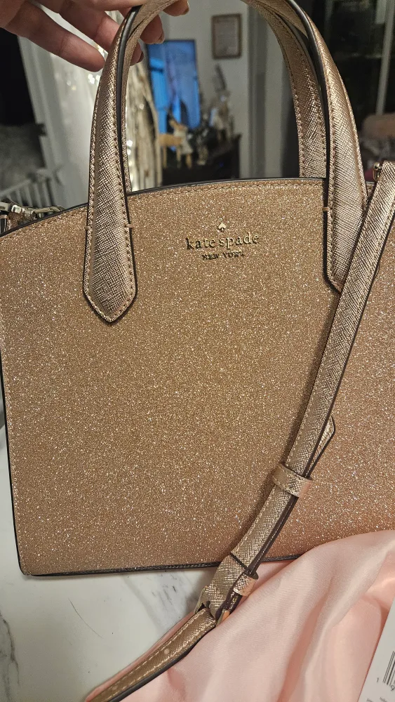 Kate Spade Rose Gold Glitter Purse image indicator(4)