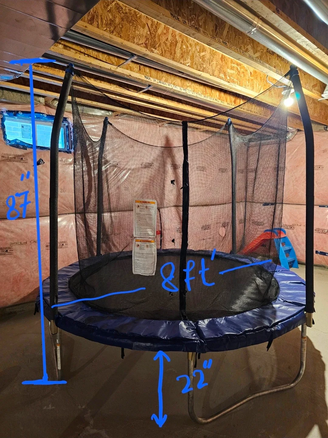8ft Trampoline with Safety Net