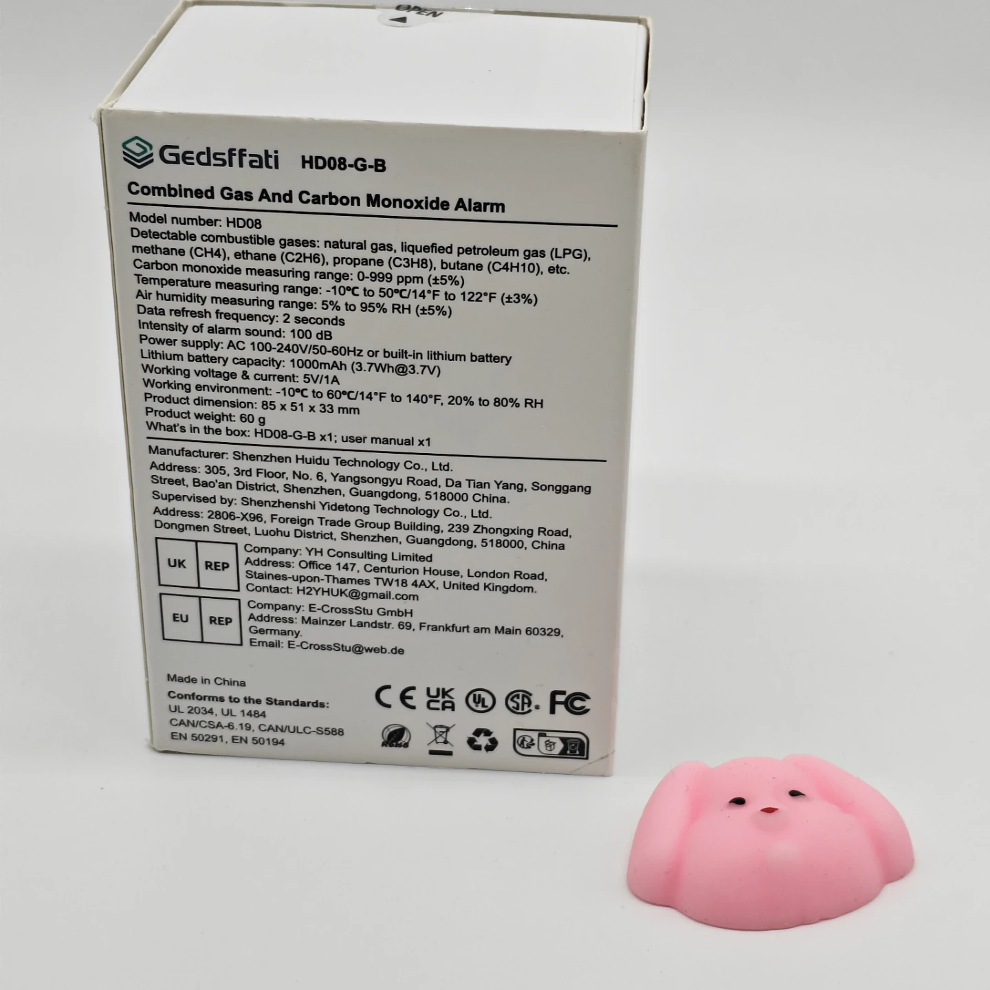 Gedsffati HD08-G-B Gas & Carbon Monoxide Alarm - photo 2