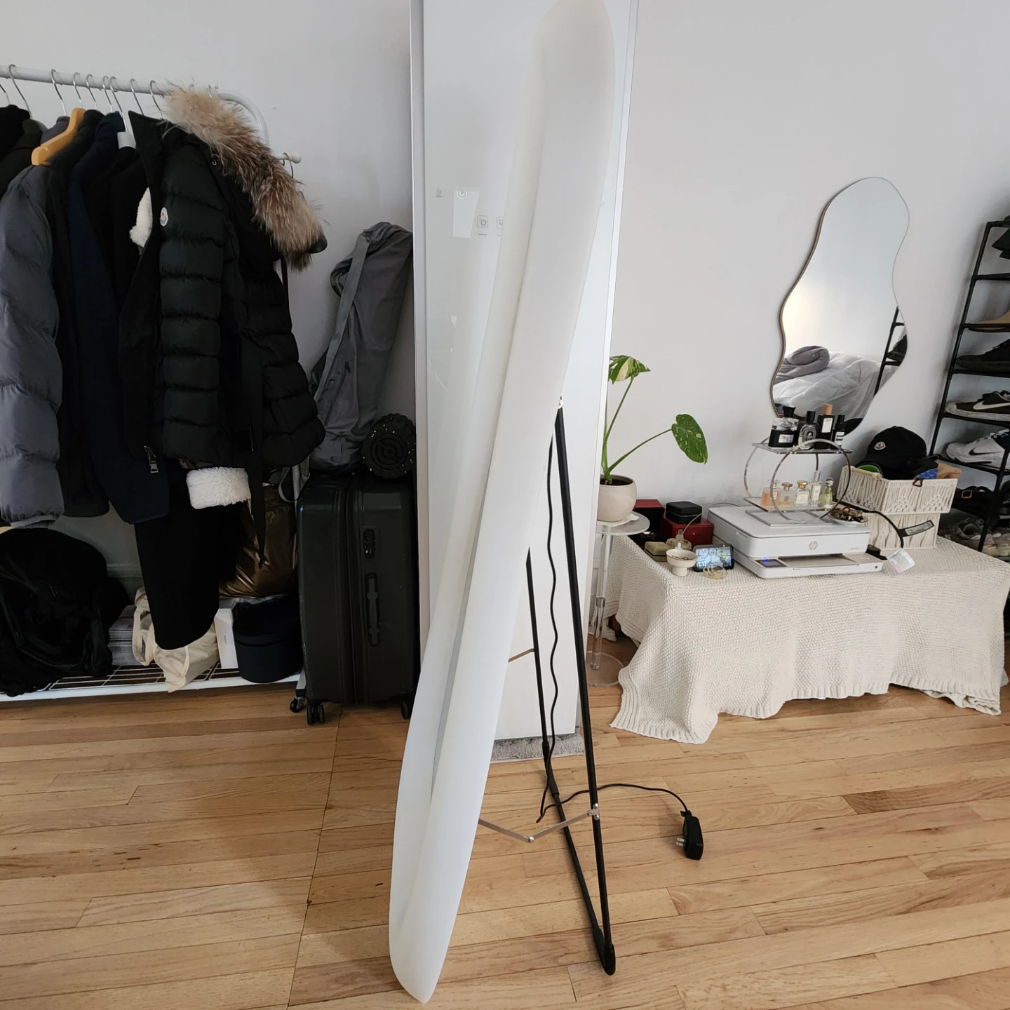 White Wave Full Length Mirror - photo 4