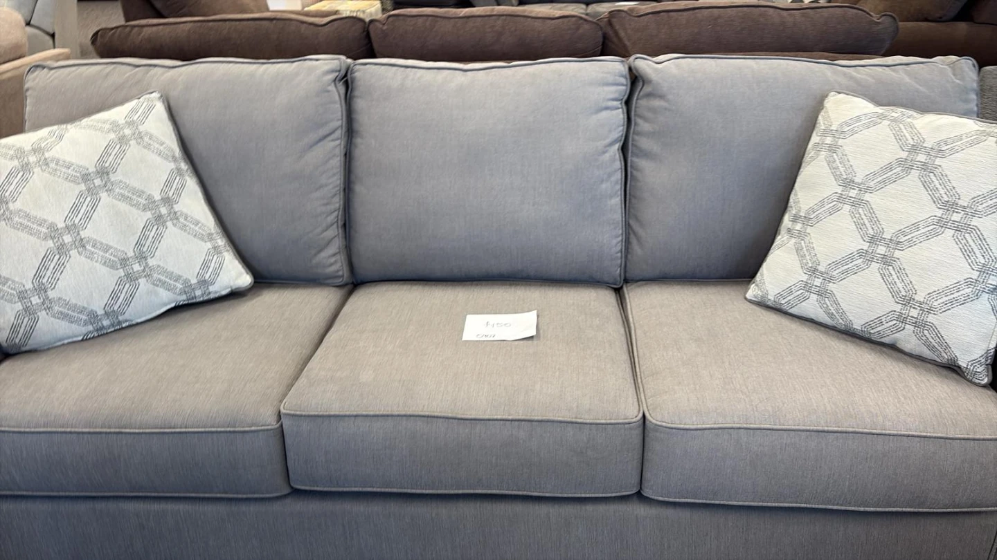 Grey Sofa with Pillows