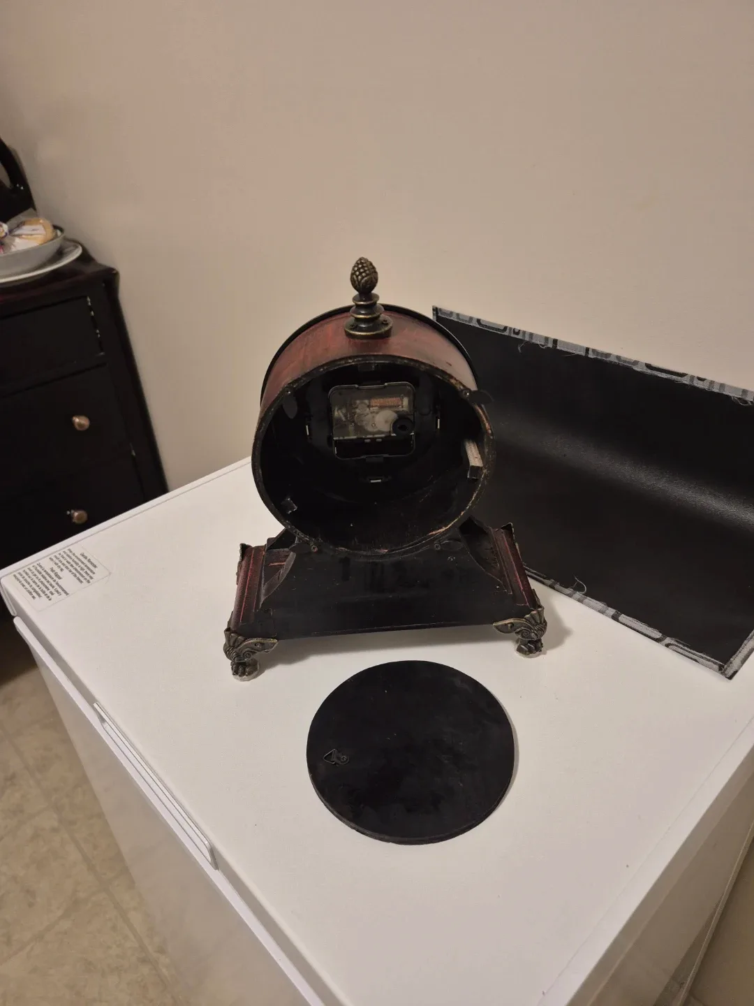 Vintage Looking Mantle Clock #Cleanout image indicator(6)