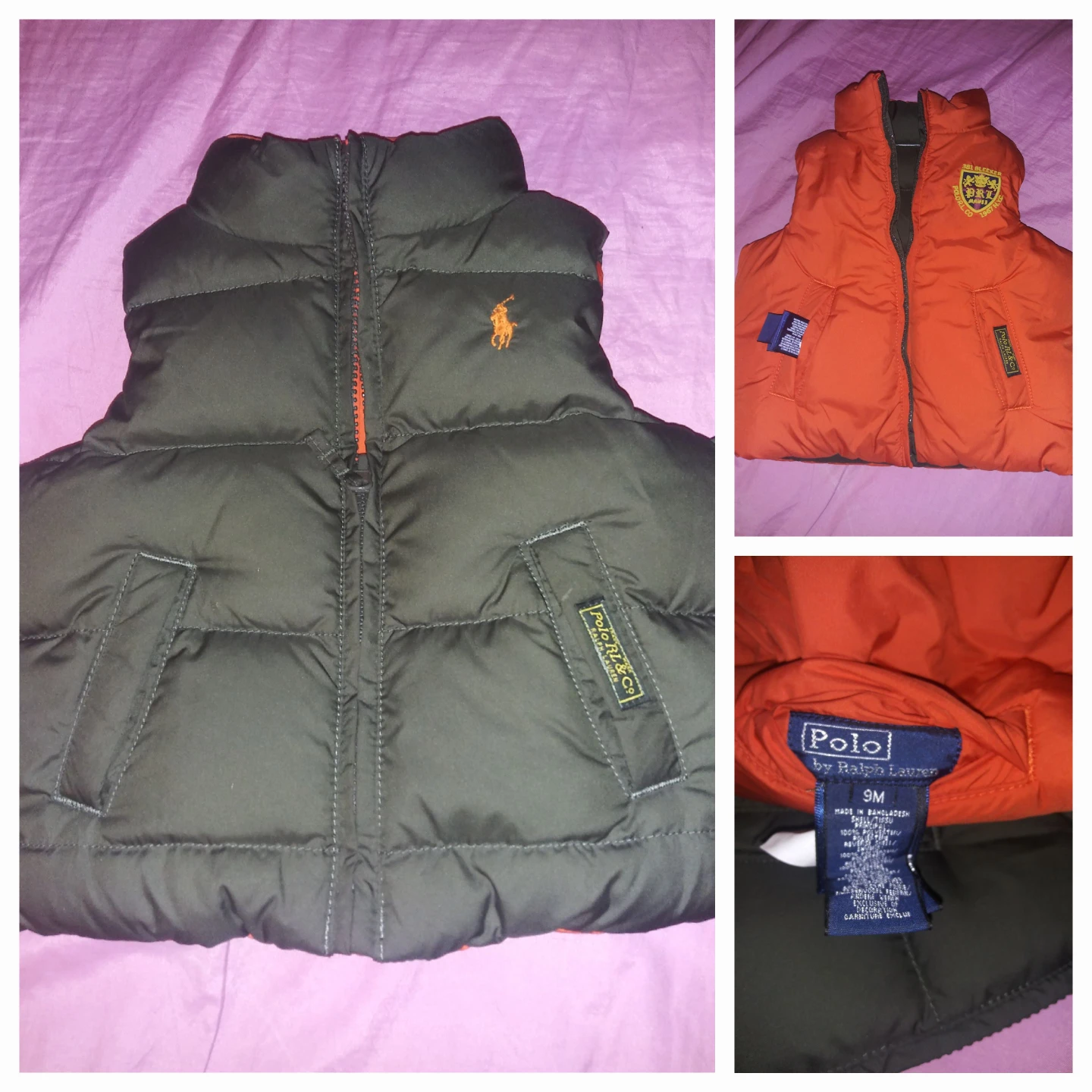 Polo Ralph Lauren Reversible Vest - Size 9M