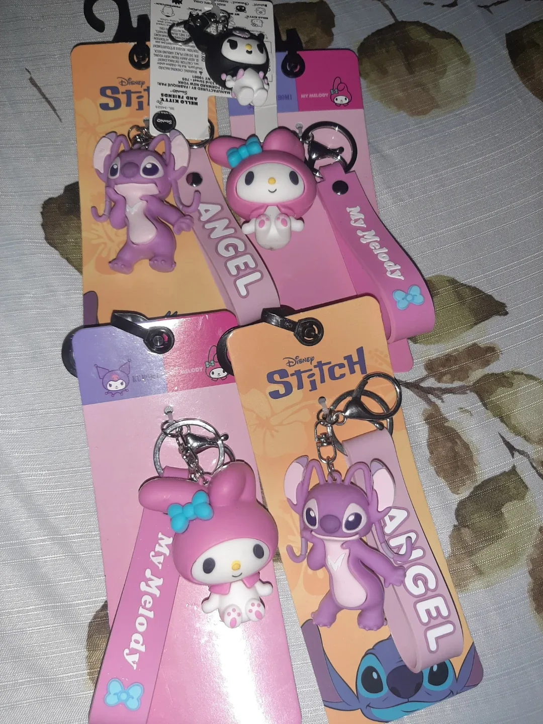 Disney Stitch & My Melody Keychains - New!