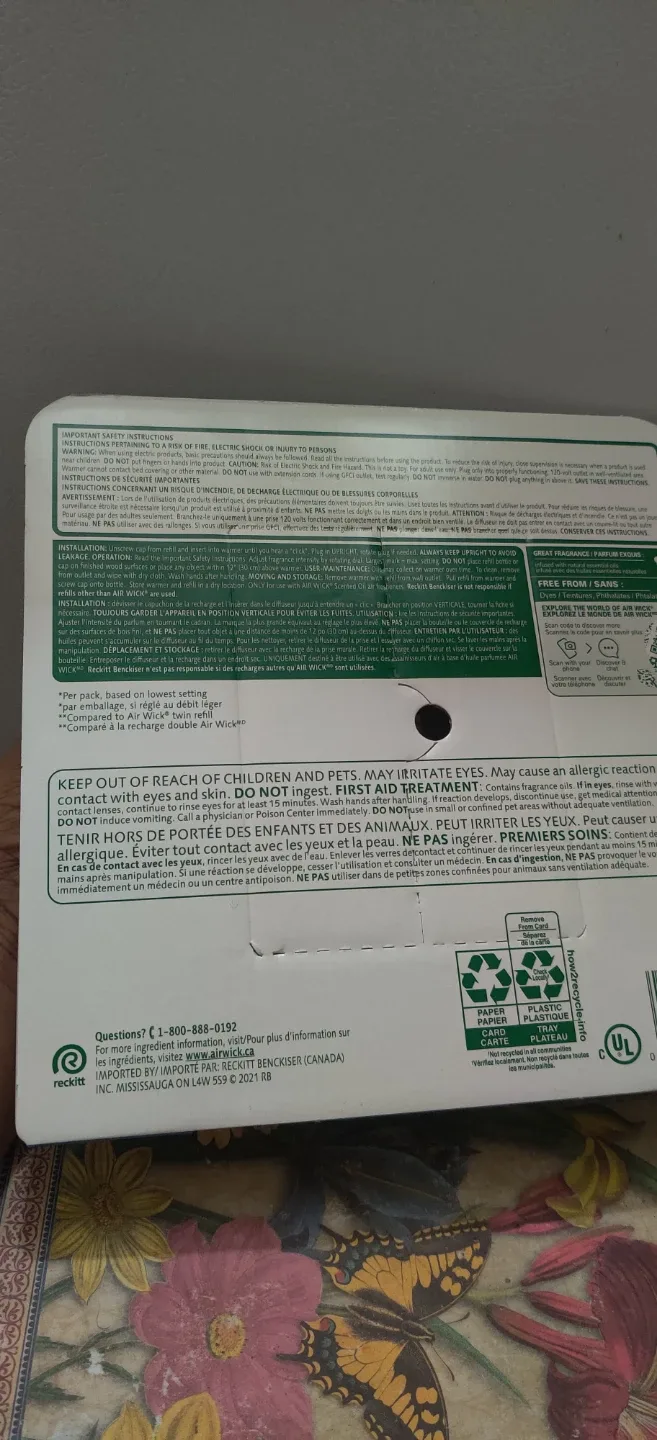 Air Wick Crisp Linen Scented Oil Warmer + 5 Refills image indicator(4)