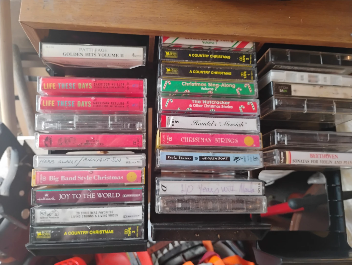 Lot of Various Christmas Cassette Tapes