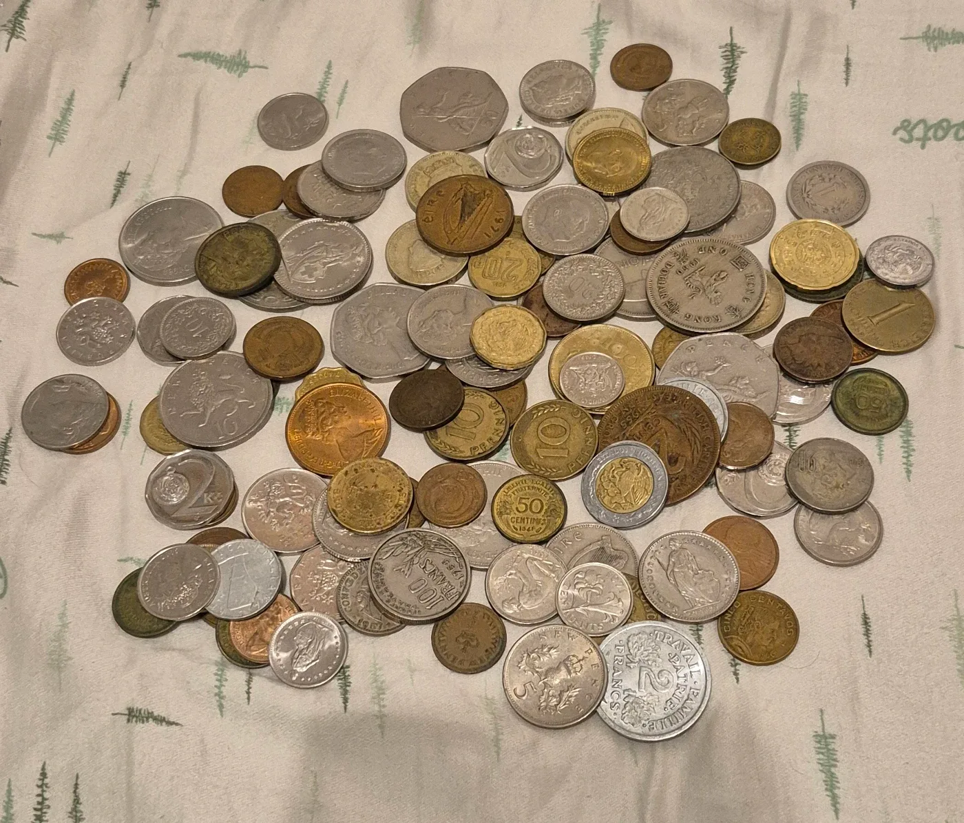 Half kilo (500g) of mixed world coins
