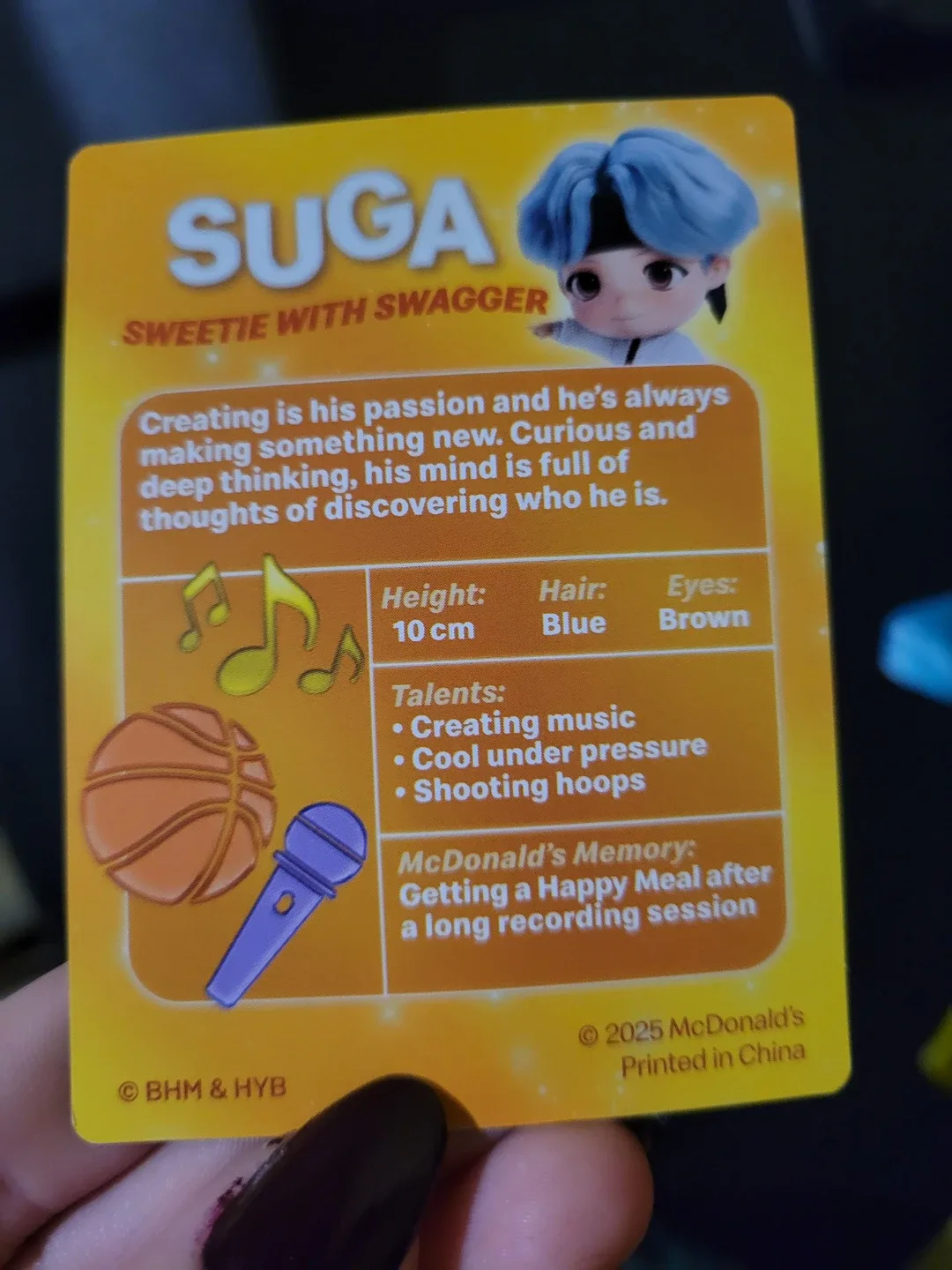 McDonald's BTS TinyTAN SUGA Figure image indicator(5)