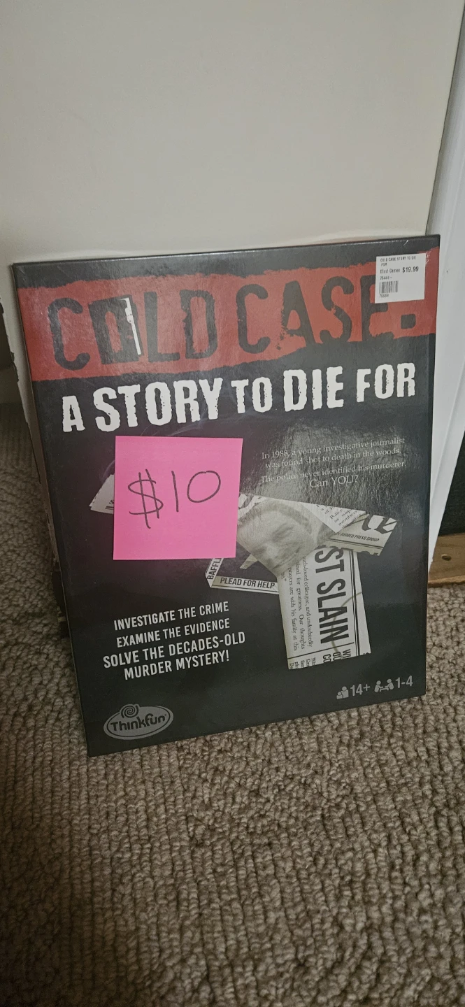 ThinkFun Cold Case Board Games $10 Each