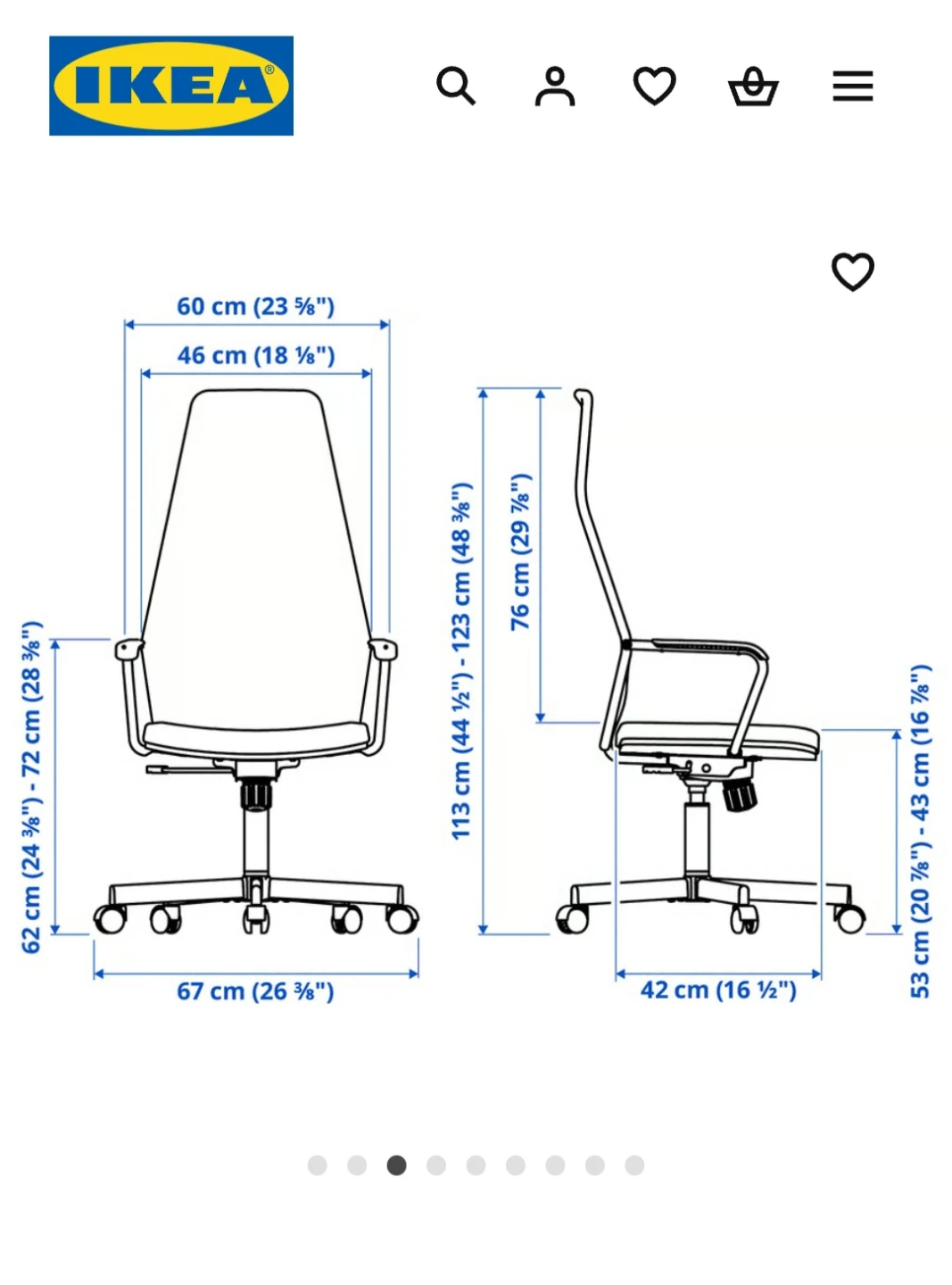 IKEA Gaming Chair - Black - photo 5