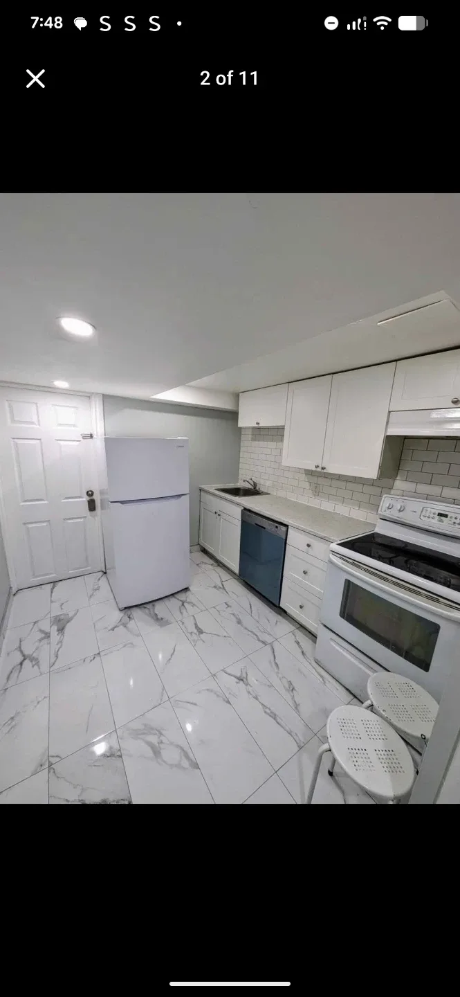 1 Bedroom studio type basement apartment (clean and bright unit)