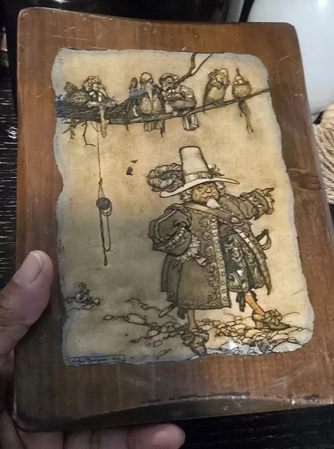 🥕Antique Illustration Art plaque collectable