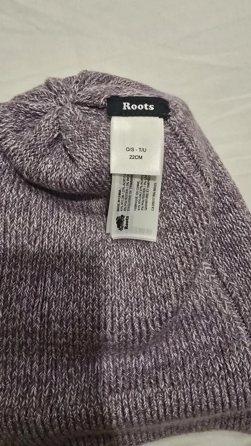 Roots Lilac Knit Beanie - O/S - photo 2