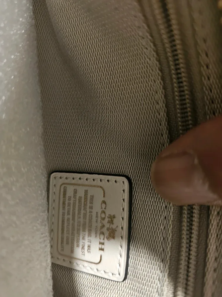 Coach Satchel Handbag - Beige