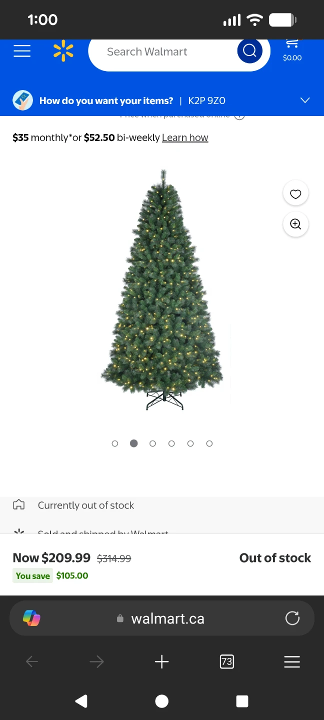 Pre-Lit Artificial Christmas Tree - photo 2