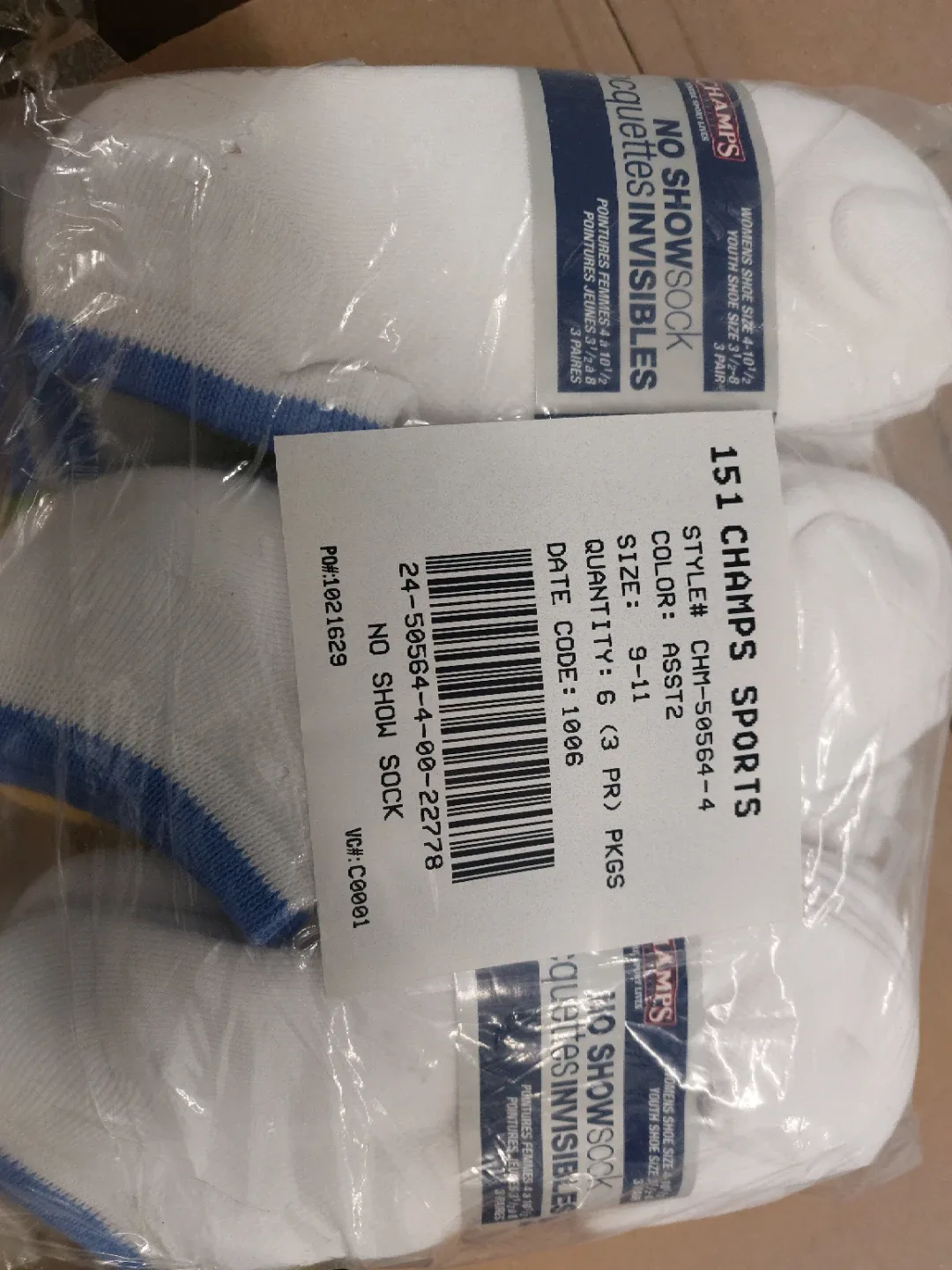 Champs Sports Youth No Show Socks (Size 9-11) image indicator(2)