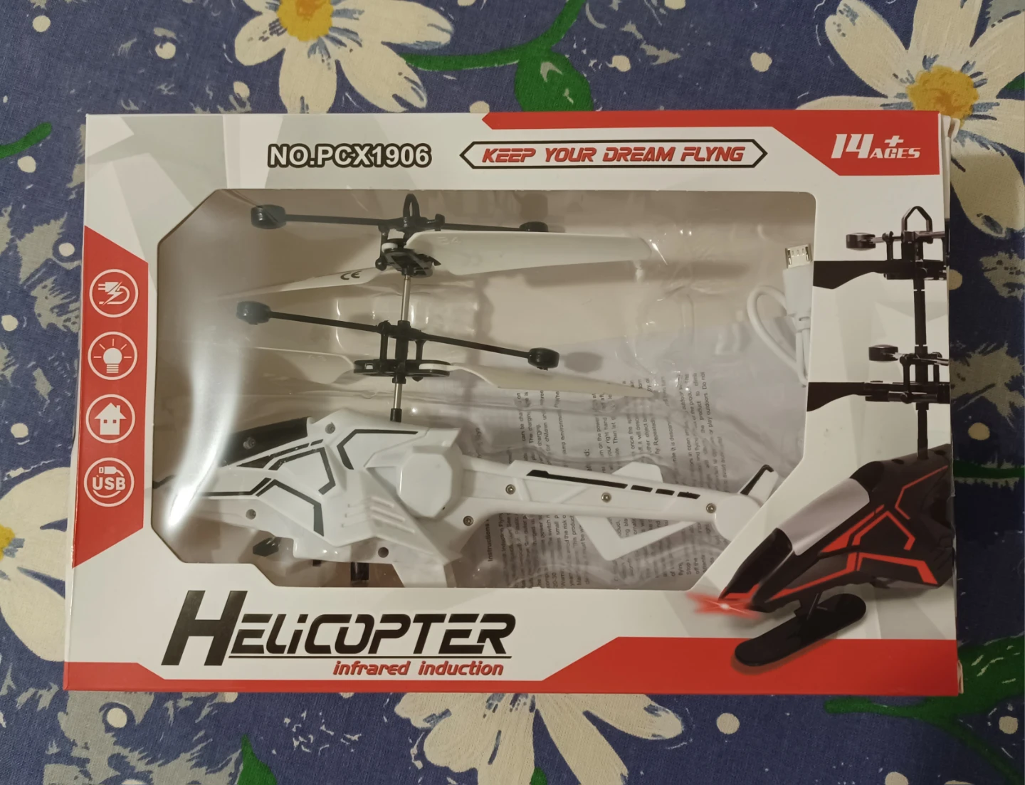 Helicopter Infrared Induction Toy - New in Box