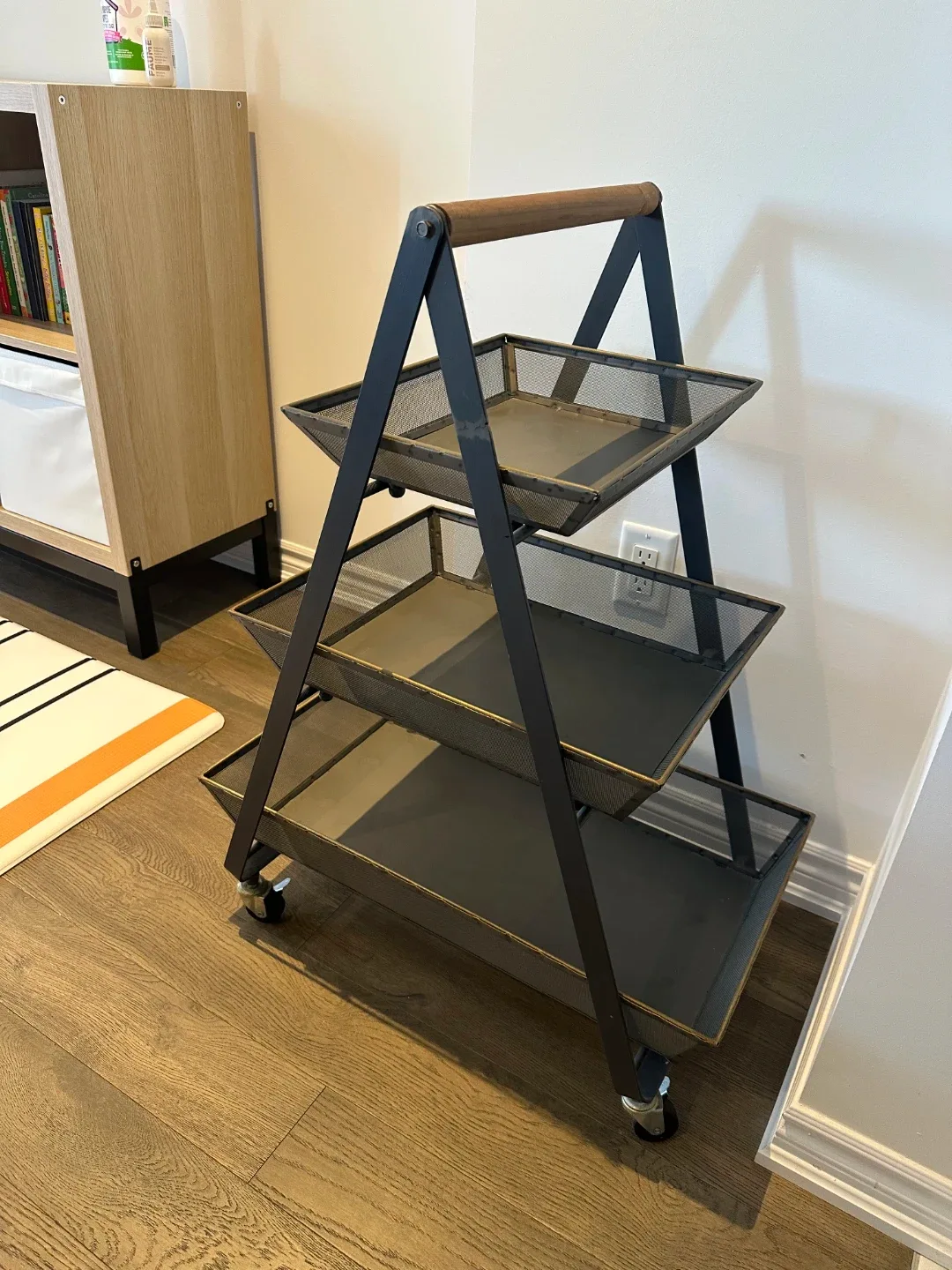 Metal Rolling Cart with 3 Shelves