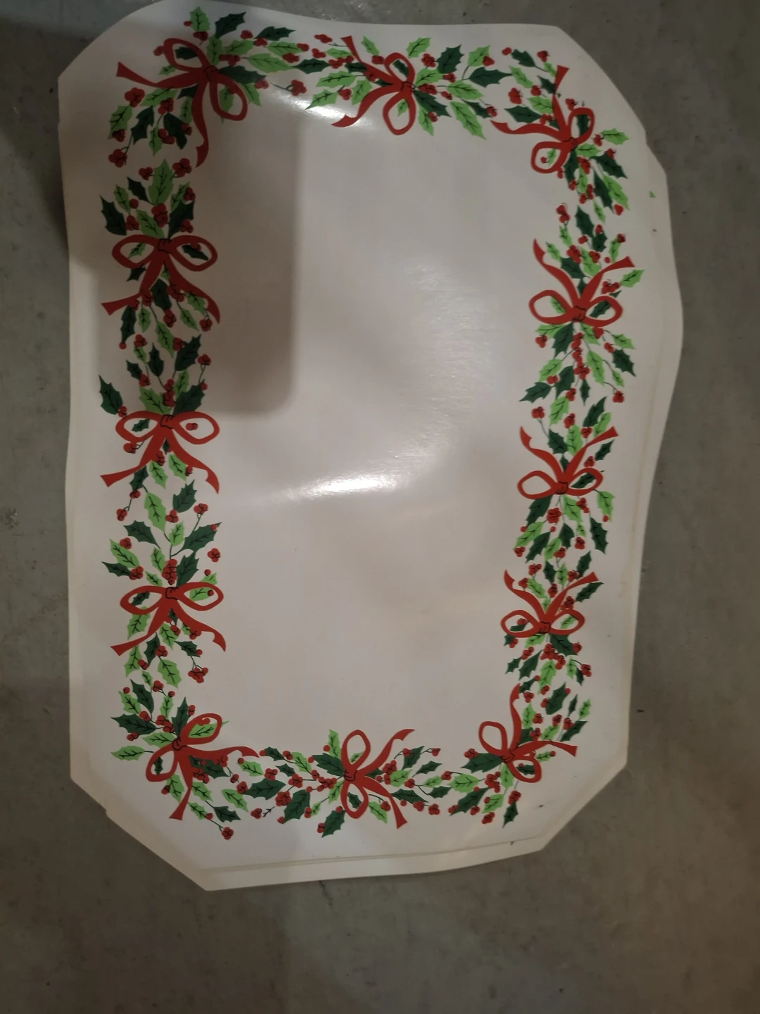 Christmas Holly Print place mats