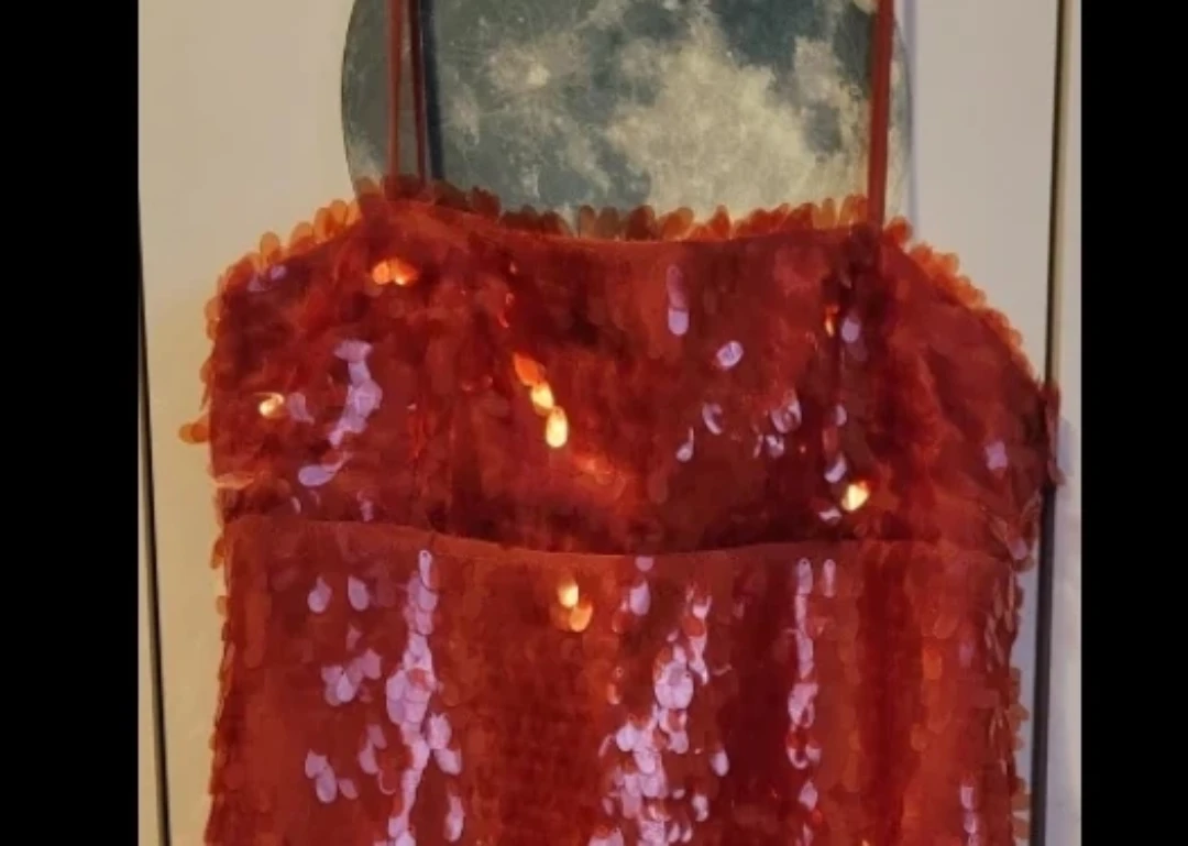 #Cleanout♻️ New Zara Woman Red/Orange Sequin Dress - Size M - photo 2