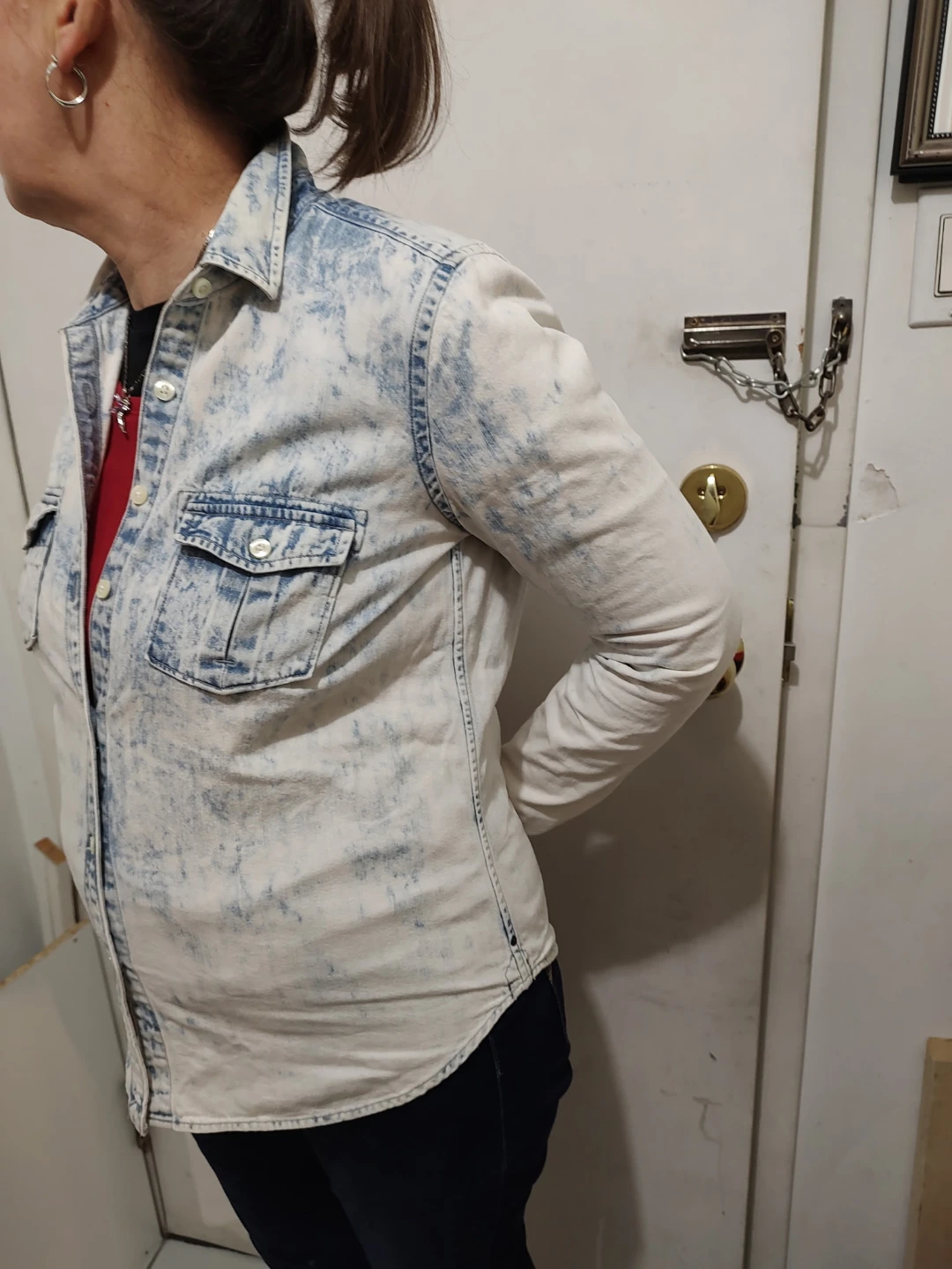 Acid Wash Denim Shirt - photo 4
