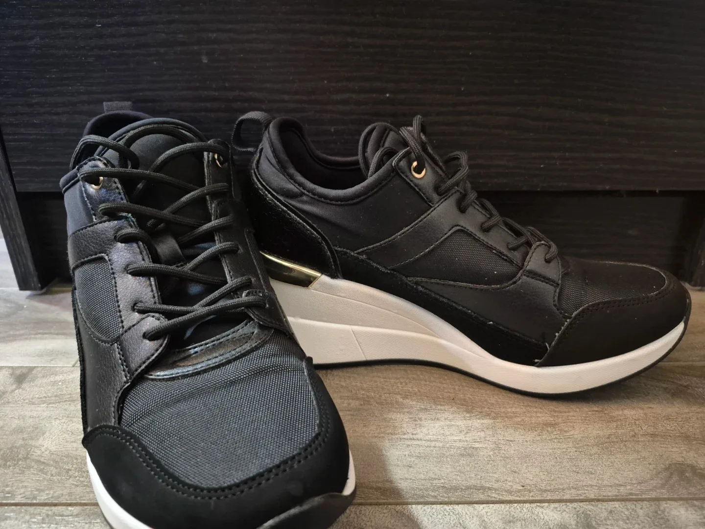 Black Wedge Heel Sneakers ALDO US 7 image indicator(2)