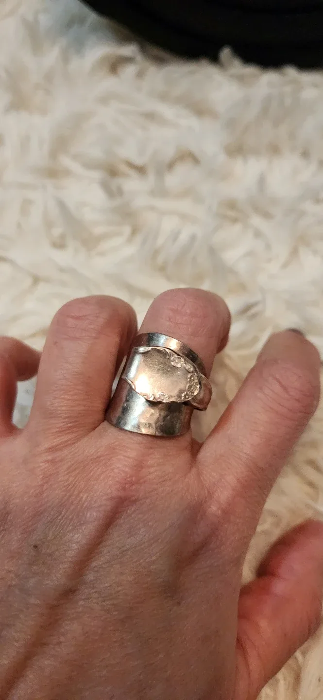 Vintage Silver Spoon Ring