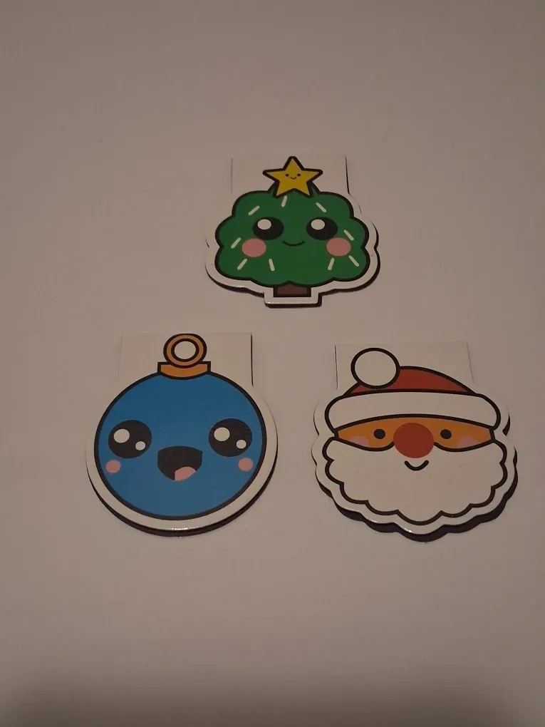 Christmas/holiday magnetic bookmarks