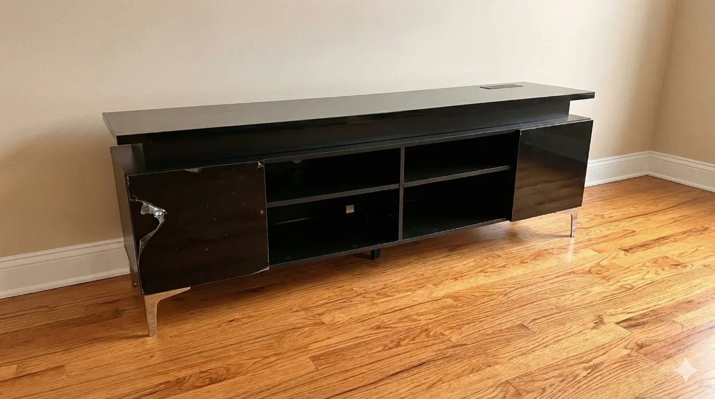 Black TV Stand Cabinet