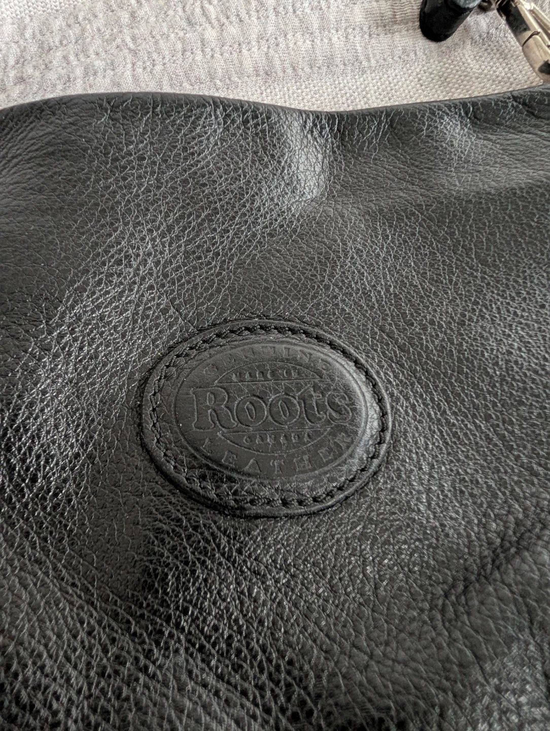 Roots Black Leather Crossbody Bag - photo 2