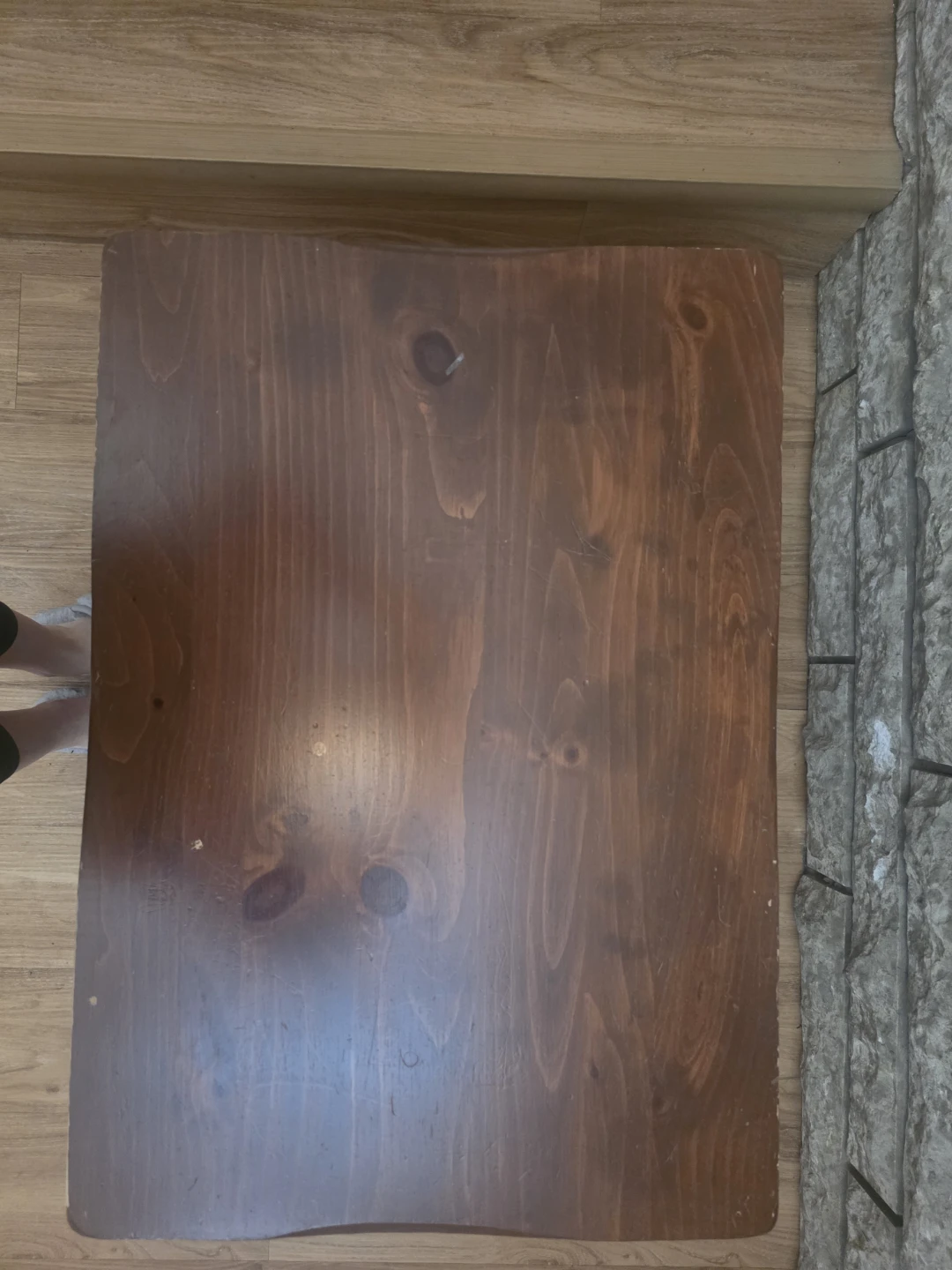 Solid Pine Wooden Side Table - photo 2