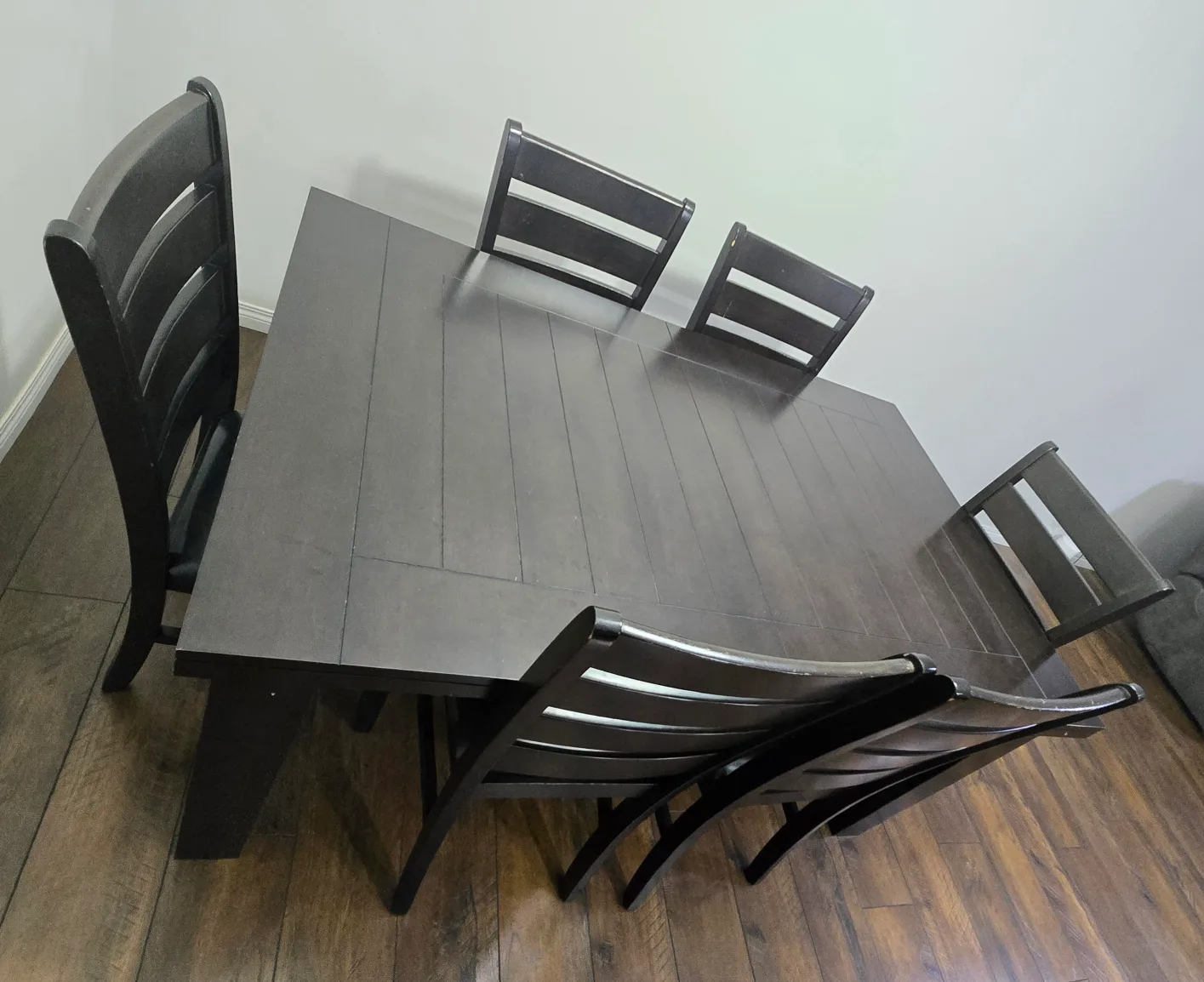 Dining Table with 6 Chairs - Dark Wood image indicator(2)
