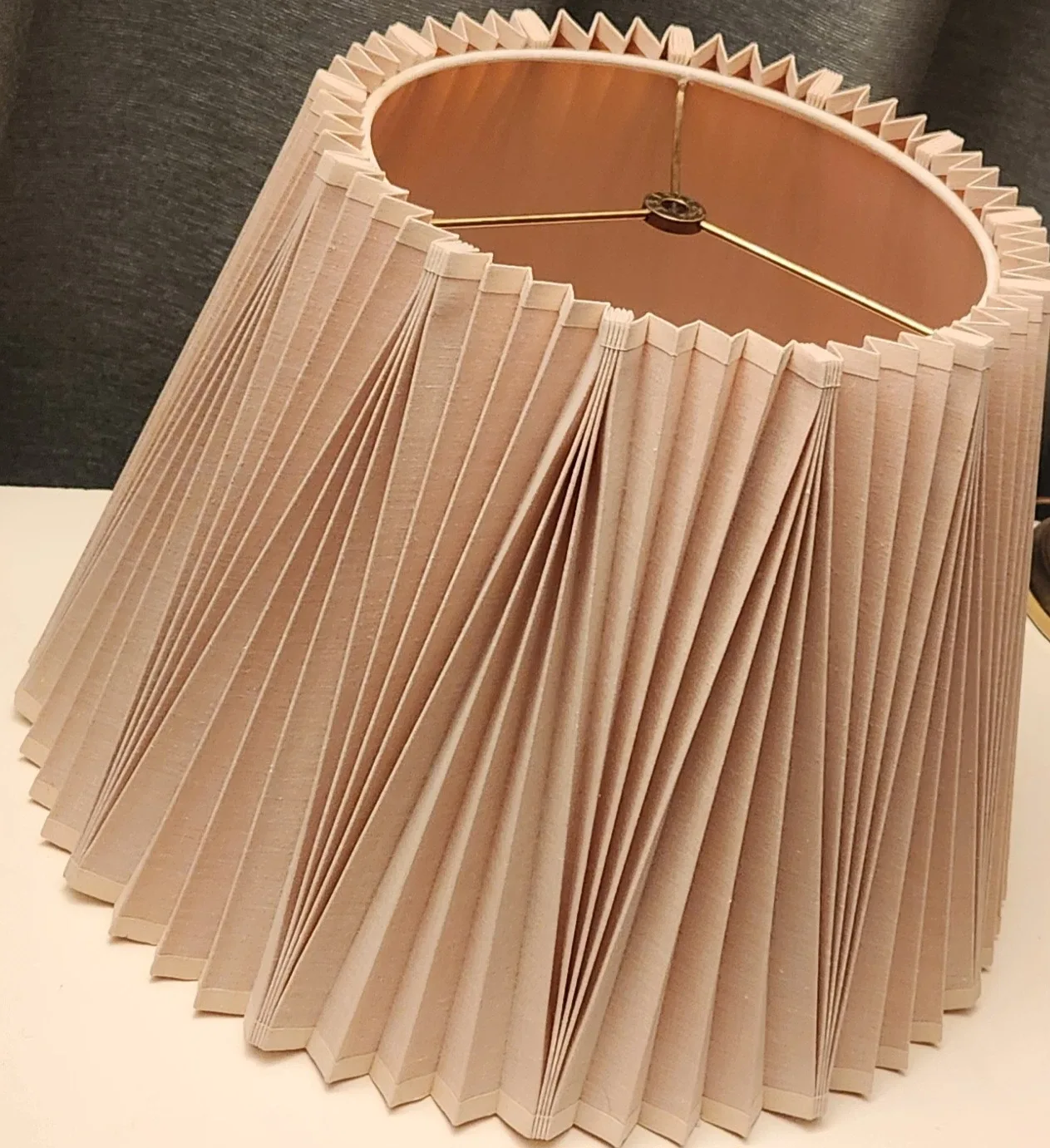 Pleated Lamp Shade - Beige