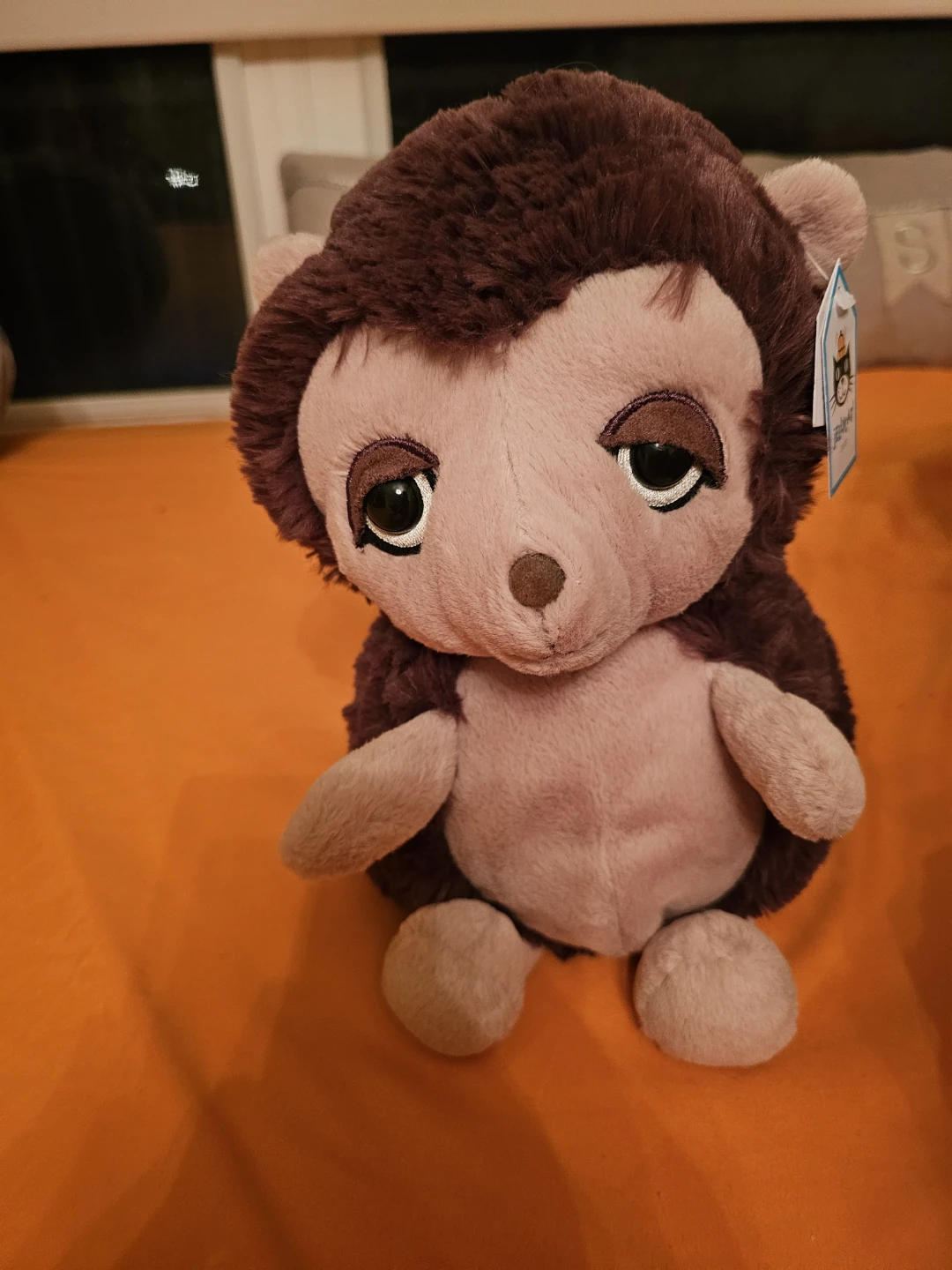Jellycat Snoozling Hedgehog Chocolate Plush - photo 2