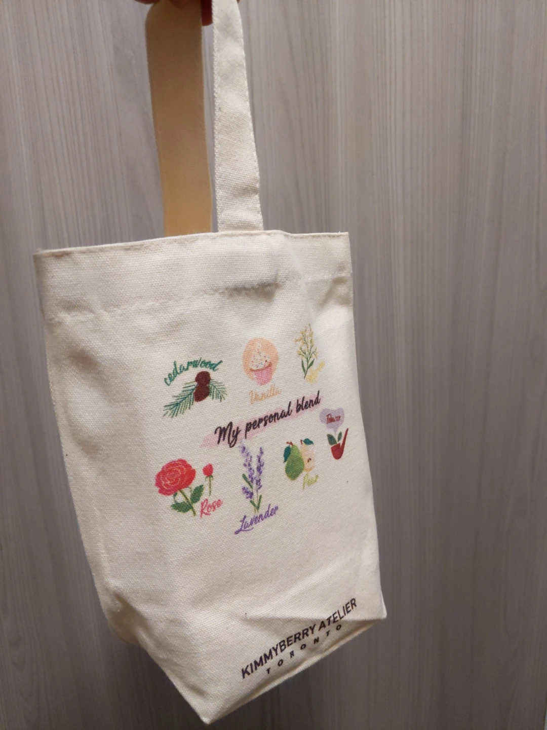Kimmyberry Atelier Toronto Tote Bag with Marissa name on it.