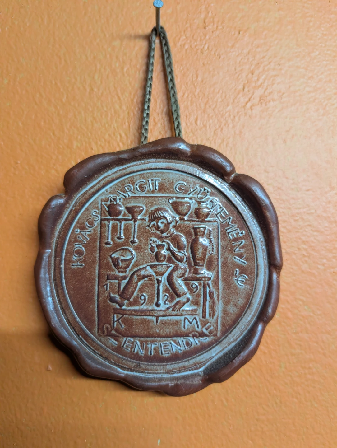 Vintage Kovacs Margit Csuemenye Ceramic Plaque