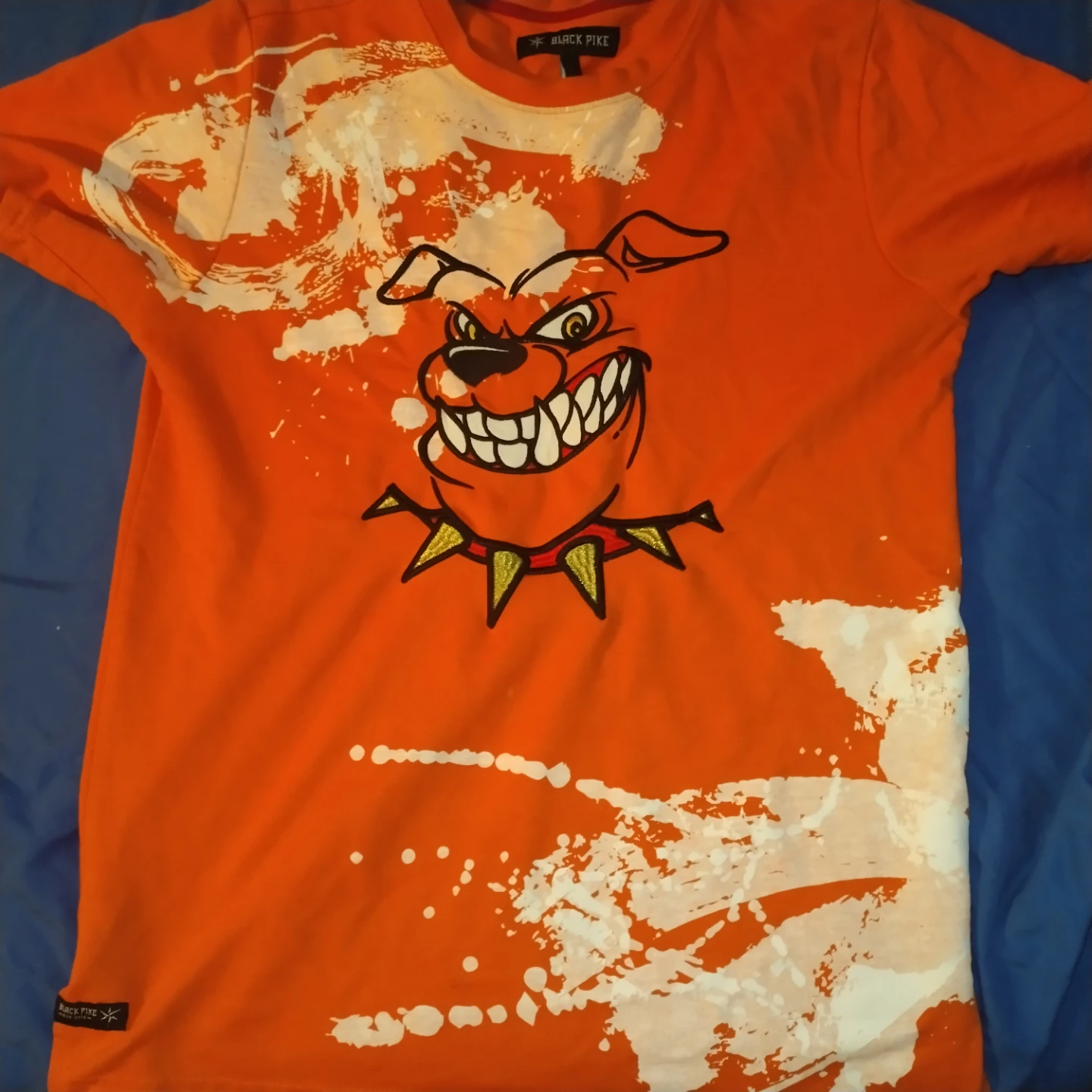 Black Pike Orange T-Shirt - Size L
