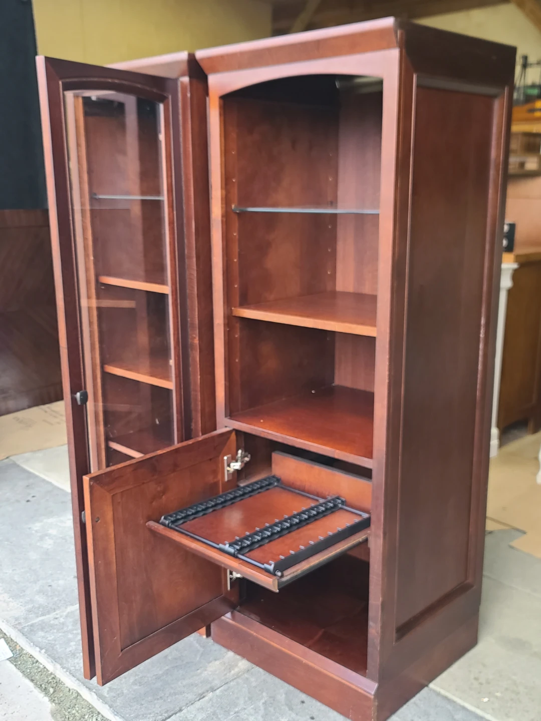2 Light Up Display / Media Cabinet with Glass Door - photo 3