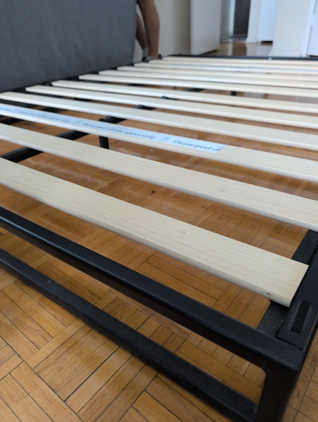 Queen Bed Frame with Wooden Slats - photo 2