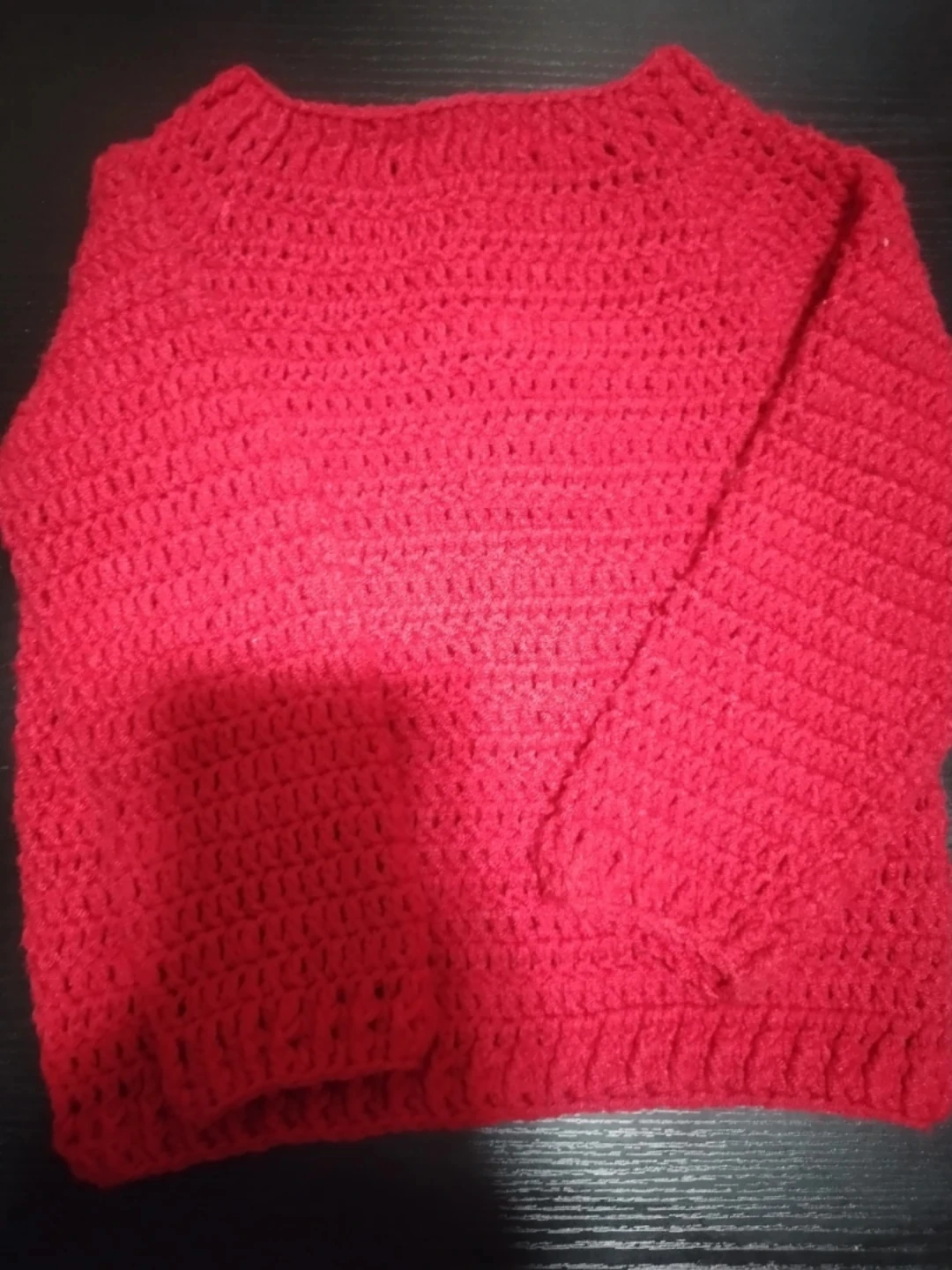 Handmade Red Crochet  Cardigan - photo 2