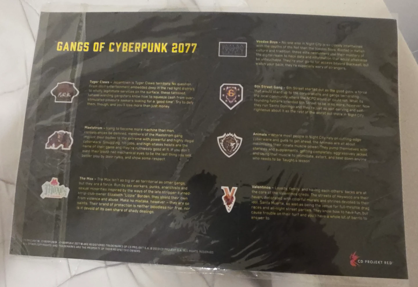 Cyberpunk 2077 Gangs Patch Set - New! - photo 2