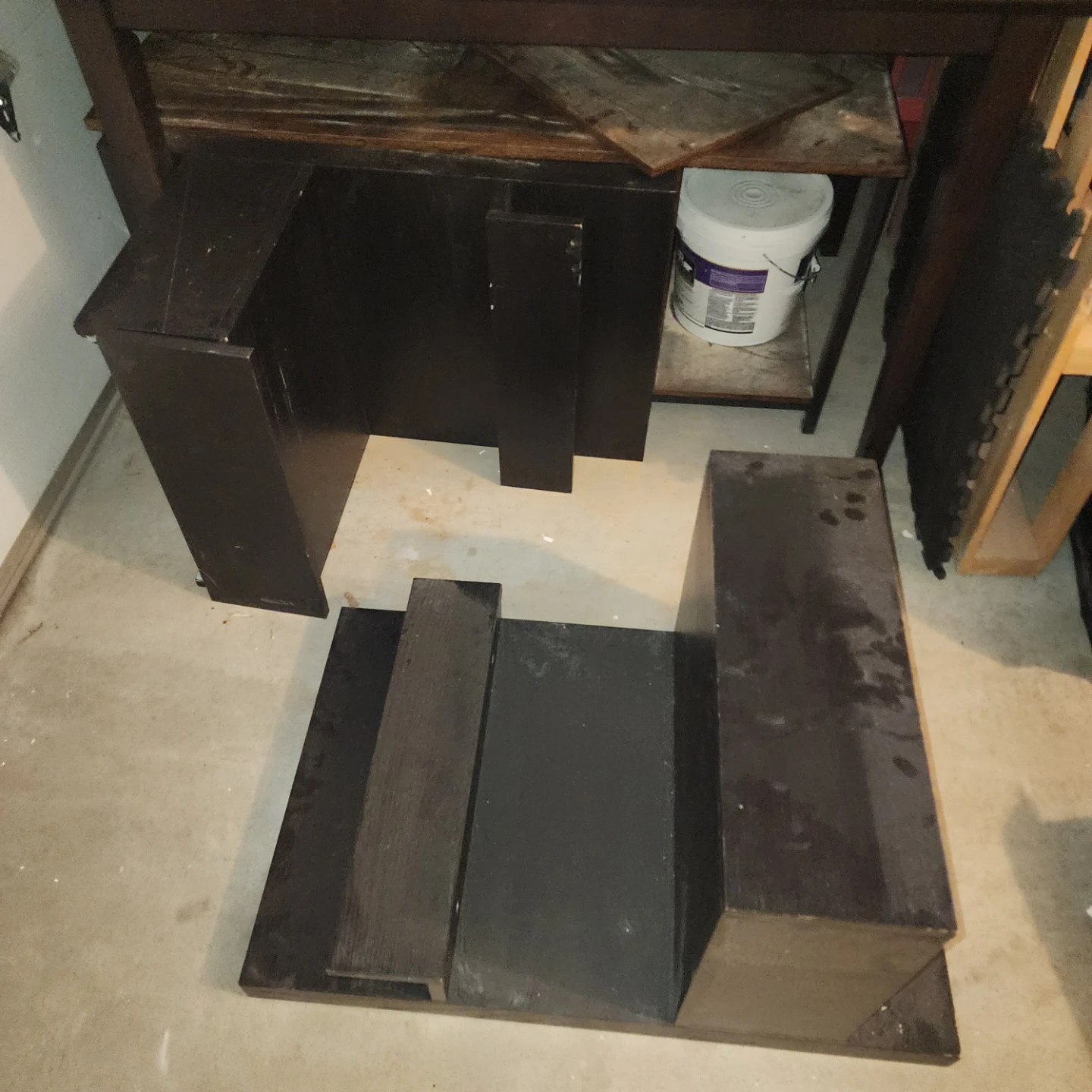 2x Black Ikea malm floating night stands - photo 2